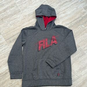 Boys gray and red Fila hoodie – size XL 18